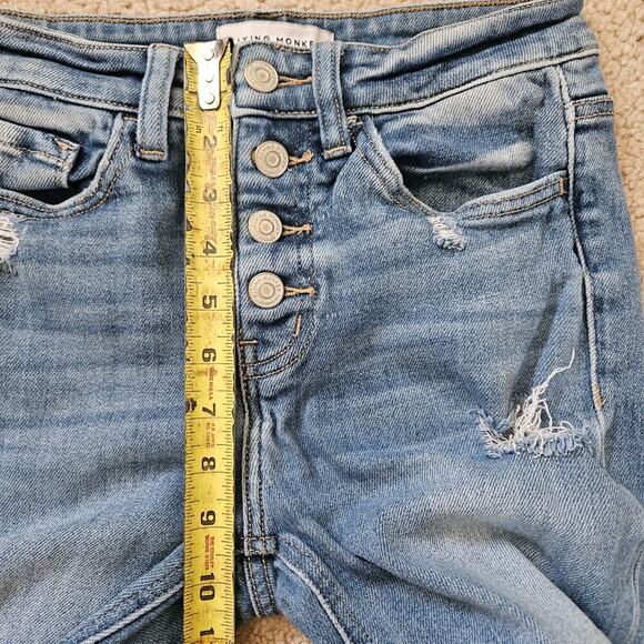 Flying Monkey High Rise Slim Straight Jeans 25 - Picture 5 of 7